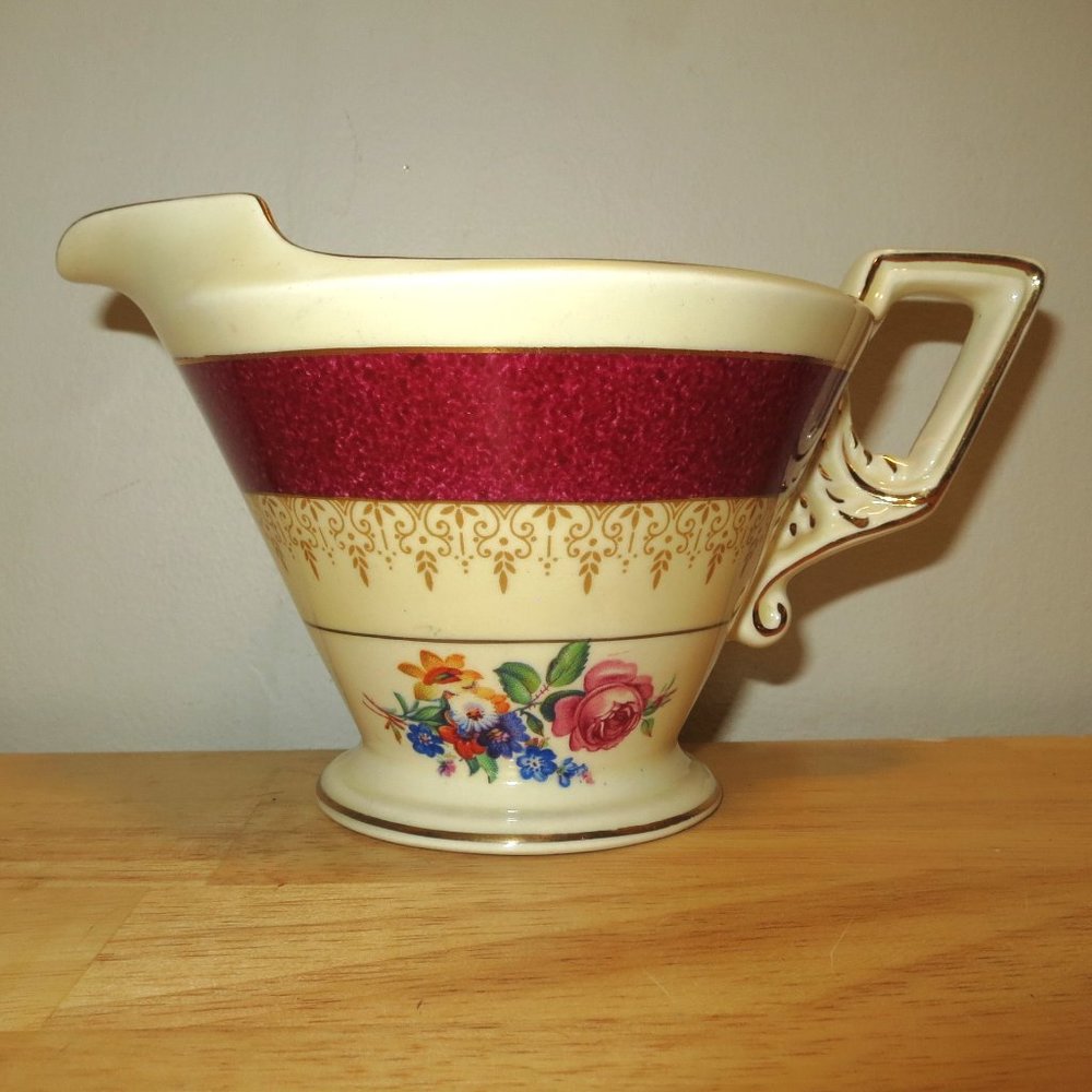 Burgess & Leigh Burleigh Gravy Sauce Jug Pitcher Boat 1.5 Cup Zenith Shape 5594